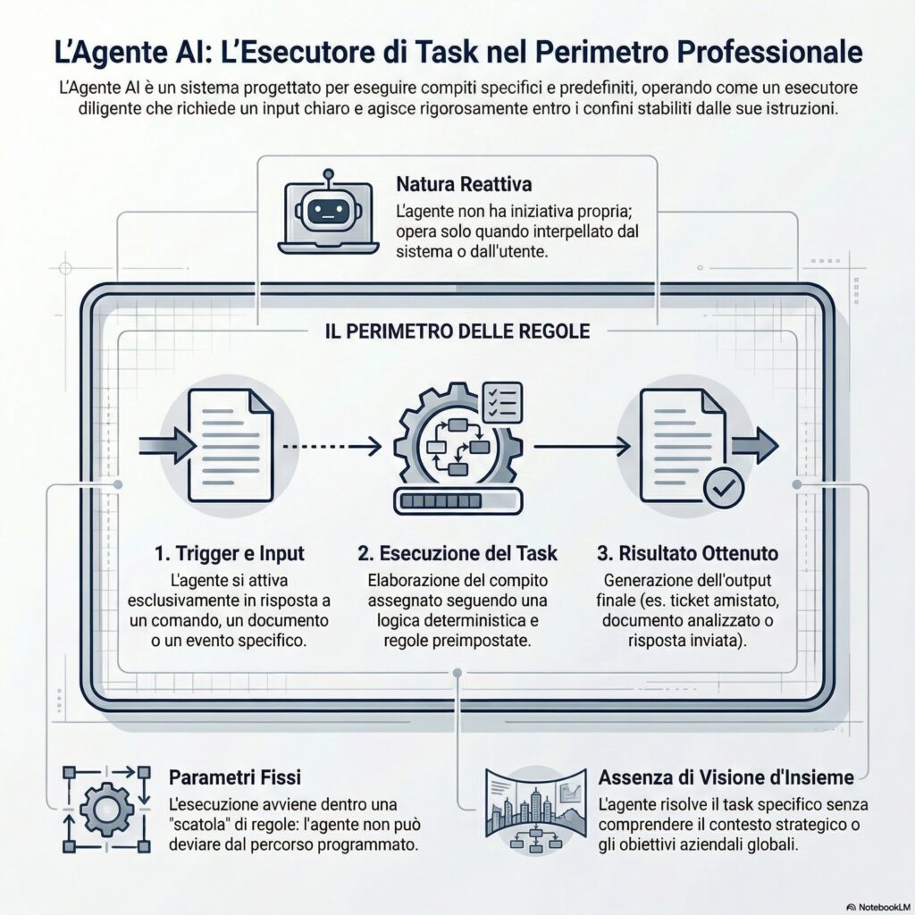 L’Agente AI: l'esecutore di task. Come funziona.