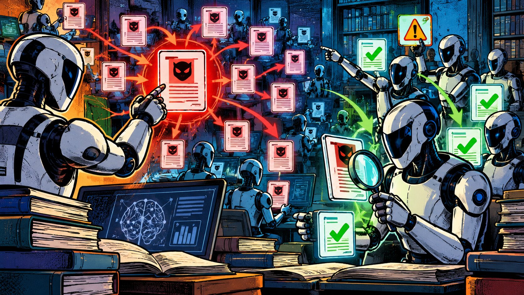 100 agenti AI: quando l’errore diventa contagioso