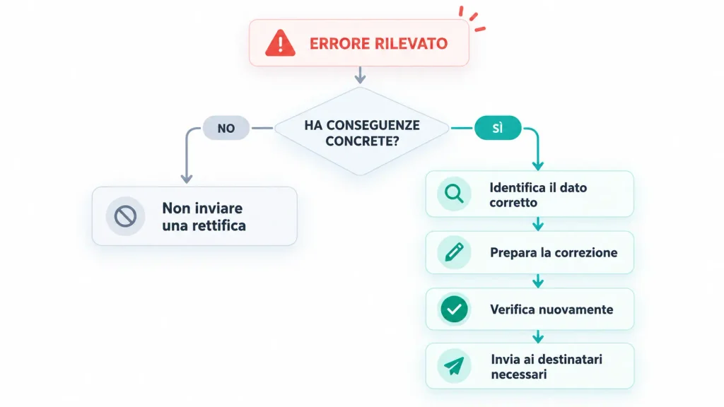 Come decidere se inviare una mail di errata corrige