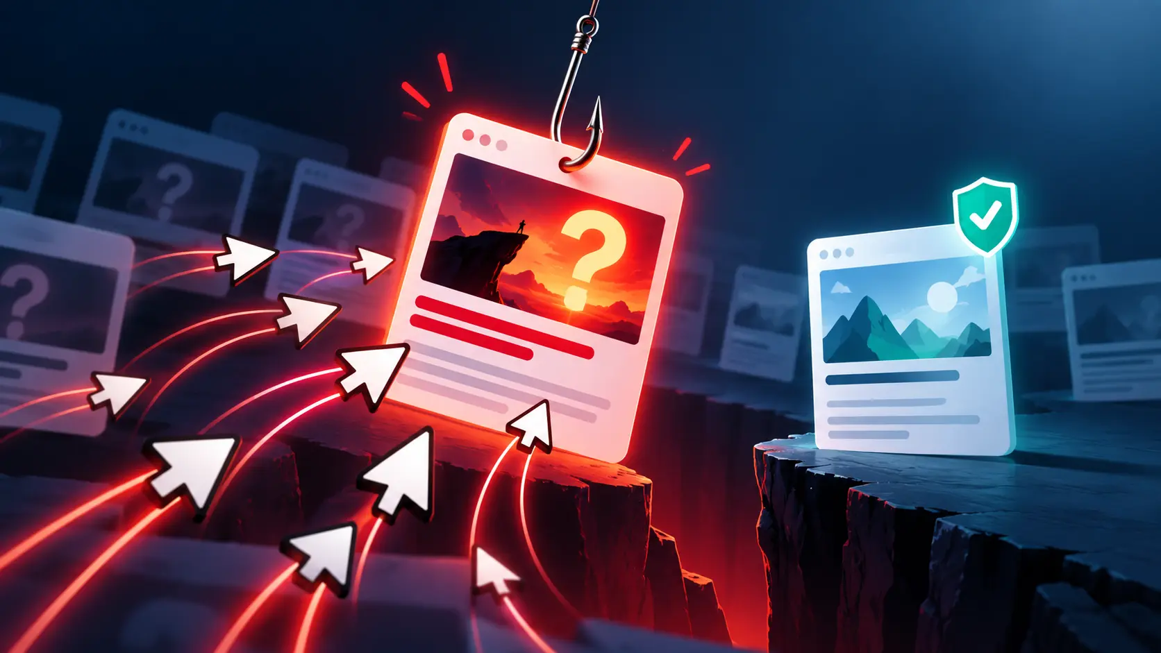 Tecnica di marketing per attrarre utenti del web: clickbaiting, vantaggi e rischi